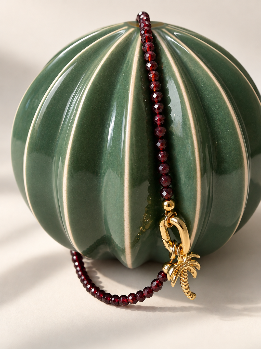 Burgundy Garnet 18k gold filled chocker