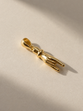 14K Gold Filled Italian Good Luck Hand Charm, Protective Hand Pendant, Italian Jewelry